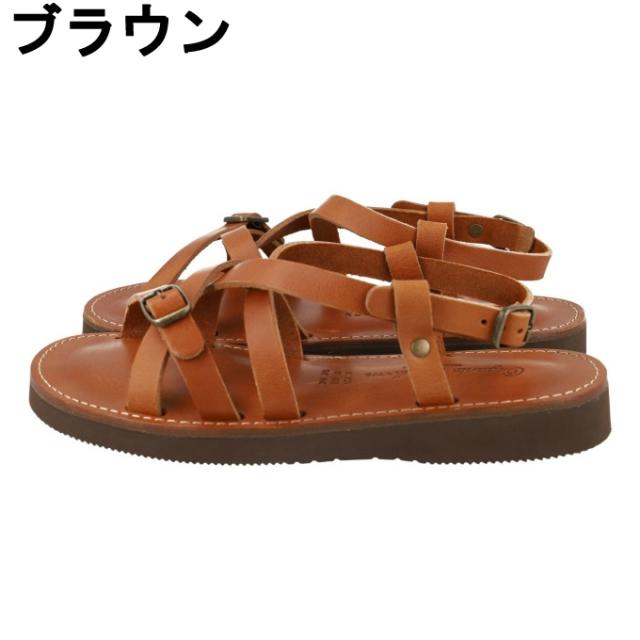 【7月1日22：59まで最高限度10％OFF 引き換え証散り散り中】ストラップサンダル メンズ レディース なめし革 日本製 オーガニックハンドルームGAYA OH001 (Organic handloom) 【ご住まい送りとどける押さえる】‥