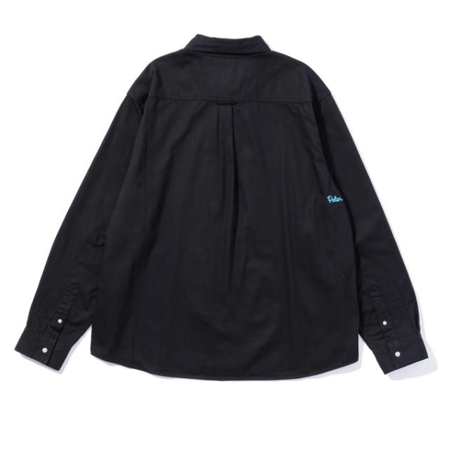 ポーラー POLER 半袖シャツ メンズ BLAKE L/S BUTTON-DOWN SHIRT 243MCV0045-BLK_1