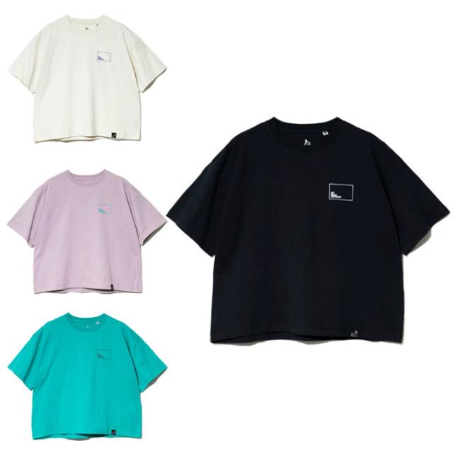 ゴースローキャラバン Go Slow Caravan Tシャツ 半袖 レディース USA/CスクエアLOGOバックプリントミドルTEE 341946B