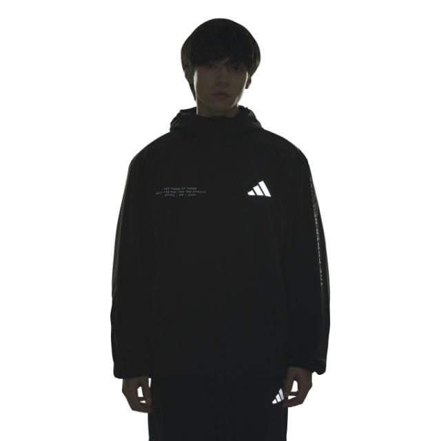 アディダス adidas ウインドブレーカー ジャケット メンズ アディダスアダプテーション レギュラーフィット ストレッチ ウーブン フード付き フルジップ トラックトップ KA1240 Z4786_6