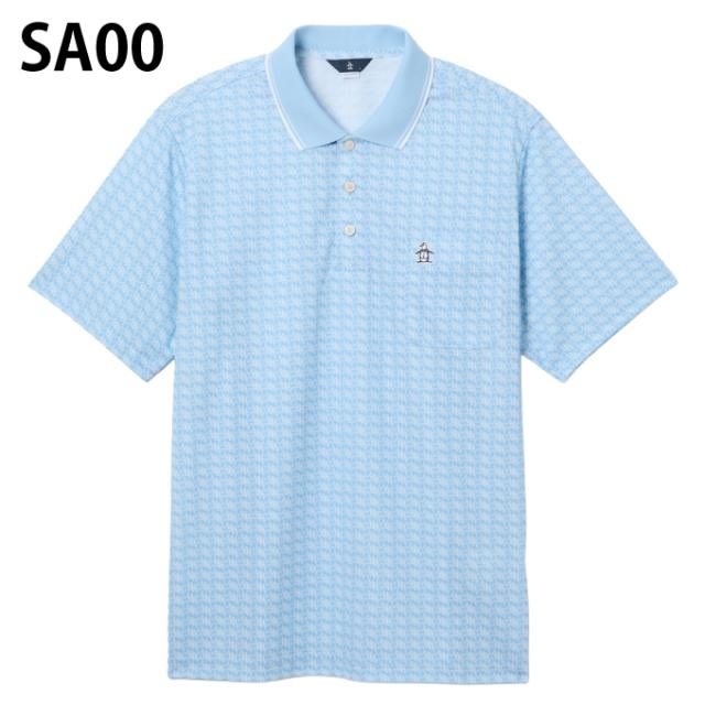 マンシング(Munsingwear) ゴルフウェア ポロシャツ 半袖 メンズ SUNSCREENモノグラムグラフィックプリント半袖ポロシャツ MG6SHS58M 【2026年春夏モデル】_2