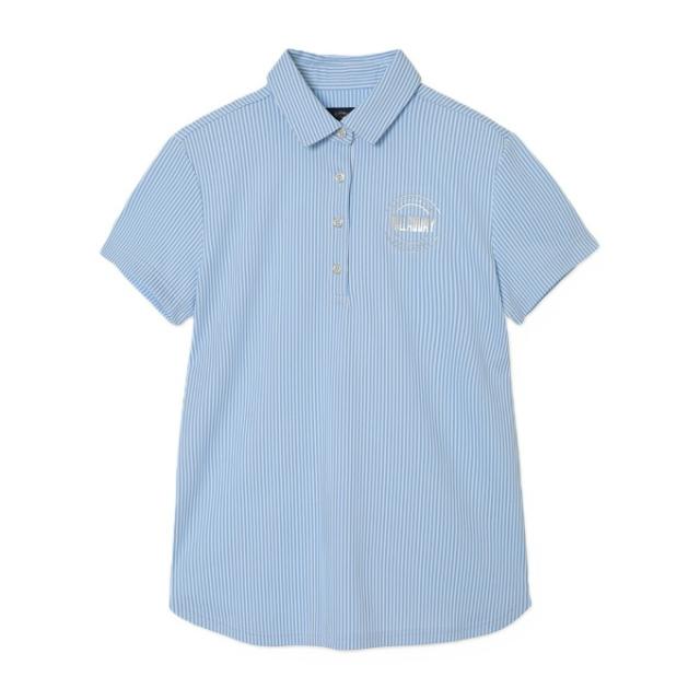 【7月1日22：59まで最高限度10％OFF 引き換え証散り散り中】キャロウェイ(Callaway) ゴルフ御召しもの スポーツシャツ 半袖 レディース 縞模様ジャカード半袖プルオーバー C26134203 【国内定まり品】【2026年春夏ひな型】