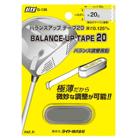 ライト LITE ゴルフ メンテナンス用品 バランスアップテープ G-136