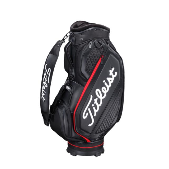 Titleist キャディバッグ ブラック/シルバー/オレンジ Titleist ☆新品☆タイトリスト☆TB20CT1☆プレミアム キャディバッグ