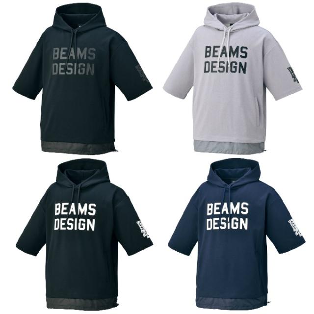 ゼット ビームスデザイン ZETT BEAMS DESIGN 野球 スウェットパーカー メンズ レディース BD 半袖スウェットパーカー BOS75103