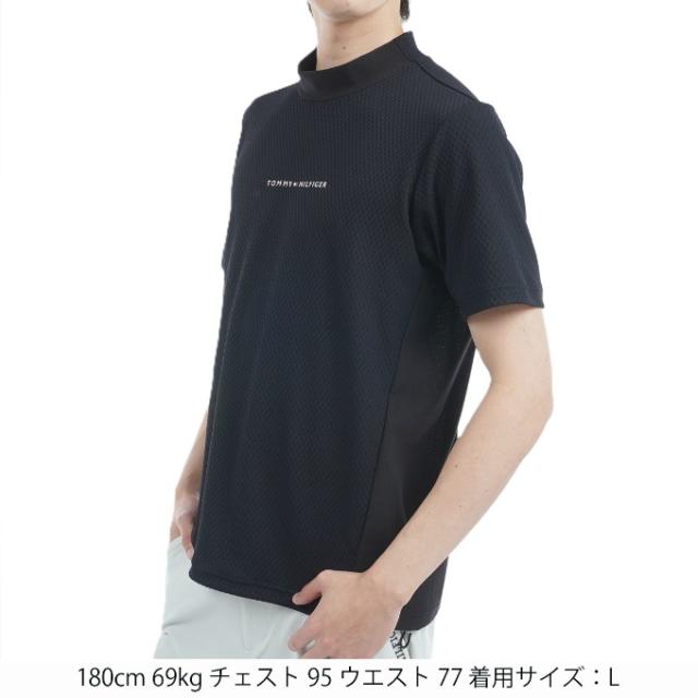 トミーヒルフィガーゴルフ TOMMY HILFIGER GOLF ゴルフウェア 半袖シャツ メンズ ハイブリッド 半袖モックネックシャツ THMA537 【2025年春夏モデル】_5