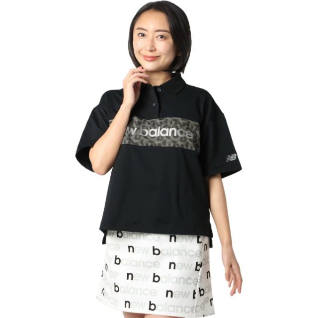 ニューバランス ゴルフウェア ポロシャツ 半袖 レディース レオパードロゴビッグ半袖ポロシャツ 012-5160503 new balance