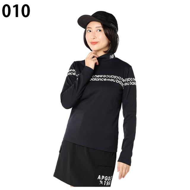ニューバランス(new balance) ゴルフウェア 長袖シャツ レディース 裏フリースロゴラインMN長袖SH 012-5267506 【2025年秋冬モデル】_1