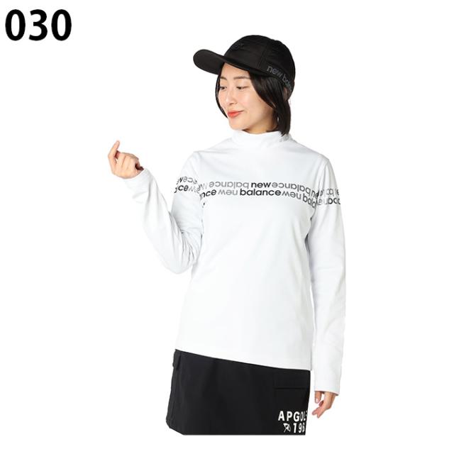 ニューバランス(new balance) ゴルフウェア 長袖シャツ レディース 裏フリースロゴラインMN長袖SH 012-5267506 【2025年秋冬モデル】_2