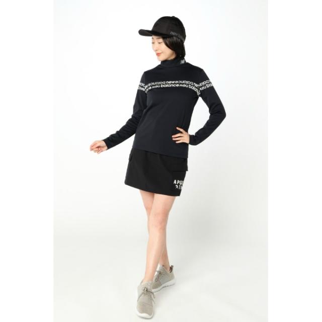 ニューバランス(new balance) ゴルフウェア 長袖シャツ レディース 裏フリースロゴラインMN長袖SH 012-5267506 【2025年秋冬モデル】_3