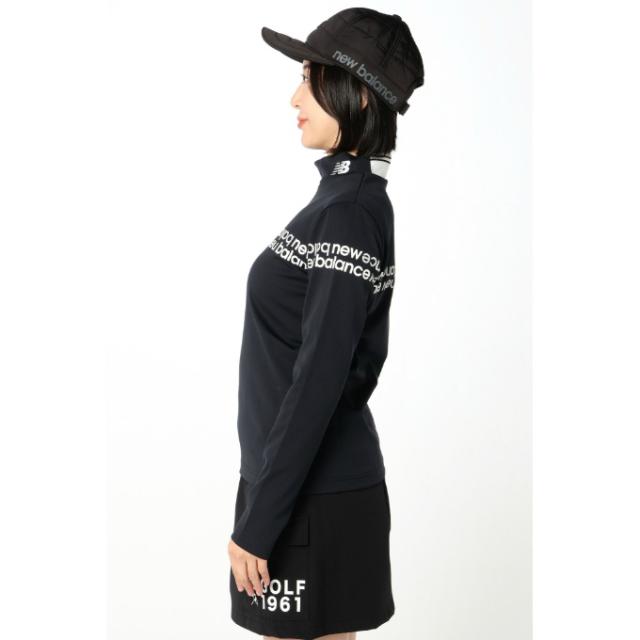 ニューバランス(new balance) ゴルフウェア 長袖シャツ レディース 裏フリースロゴラインMN長袖SH 012-5267506 【2025年秋冬モデル】_4