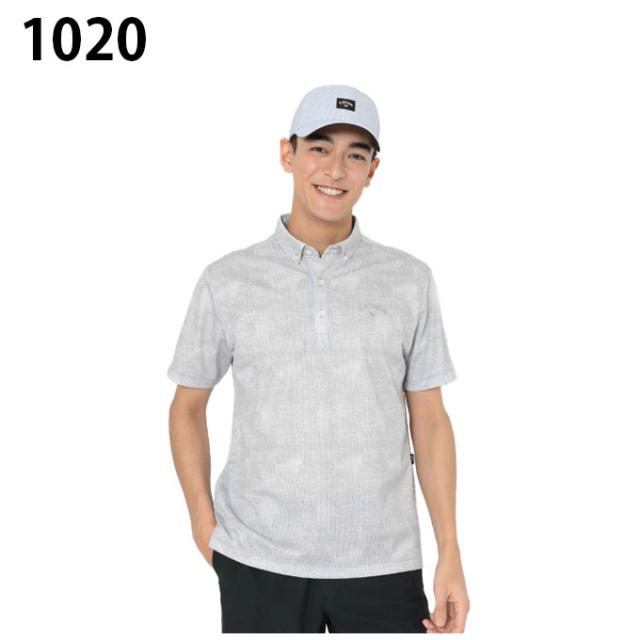 キャロウェイ ゴルフウェア ポロシャツ 半袖 メンズ かざあなシャンブレープリント半袖ポロ C26134127 Callaway 【国内正規品】【2026年春夏モデル】_2