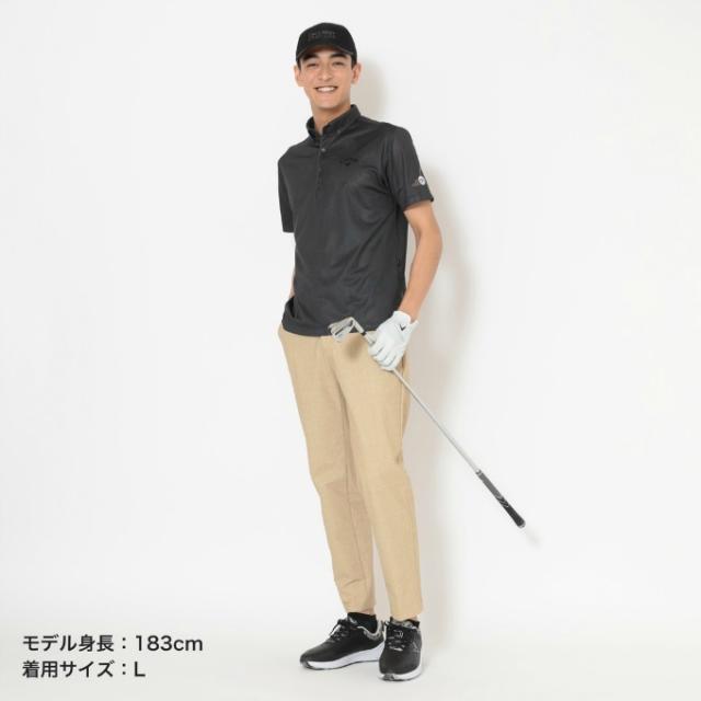 キャロウェイ ゴルフウェア ポロシャツ 半袖 メンズ かざあなシャンブレープリント半袖ポロ C26134127 Callaway 【国内正規品】【2026年春夏モデル】_6