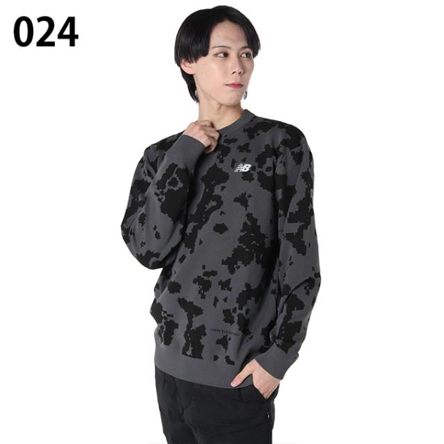 ニューバランス] ゴルフ メンズ 撥水 クルーネックニット (ストレッチ