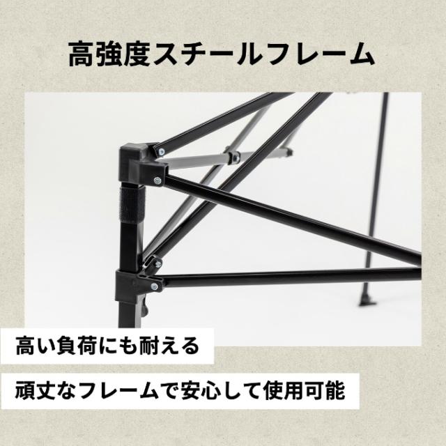 ワンタッチタープ2.5m×2.5m UVカット ベンチレーション付き 頑丈 スチール 簡単設置 防水 アウトドア キャンプ タープテント 250cm 全4色