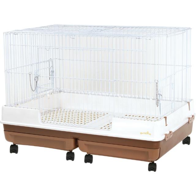 マルカン MARUKAN ケージ 鳥 小動物 室内用 ウサギ お手入れ簡単 うさぎのカンタンおそうじケージ ワイドB MR-999 【ご自宅配送限定】‥ 14,604円