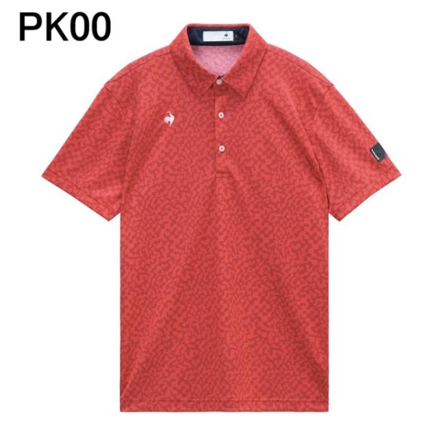 ルコックスポルティフ(le coq sportif) ゴルフウェア ポロシャツ 半袖 メンズ ミナモ柄半袖シャツ LG6SHS08M 【2026年春夏モデル】_3