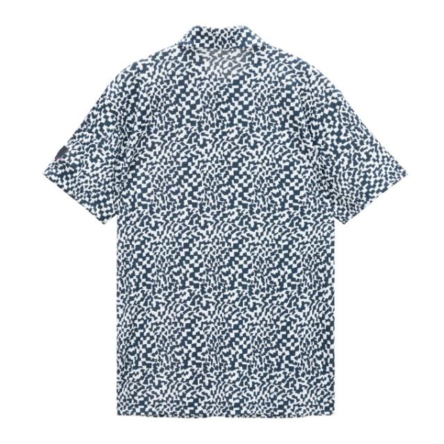 ルコックスポルティフ(le coq sportif) ゴルフウェア ポロシャツ 半袖 メンズ ミナモ柄半袖シャツ LG6SHS08M 【2026年春夏モデル】_9
