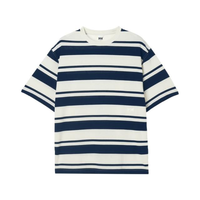 ヘリーハンセン(HELLY HANSEN) Tシャツ 半袖 メンズ ショートスリーブ ドライ 鹿の子 ボーダー ティー HOE62639-OW