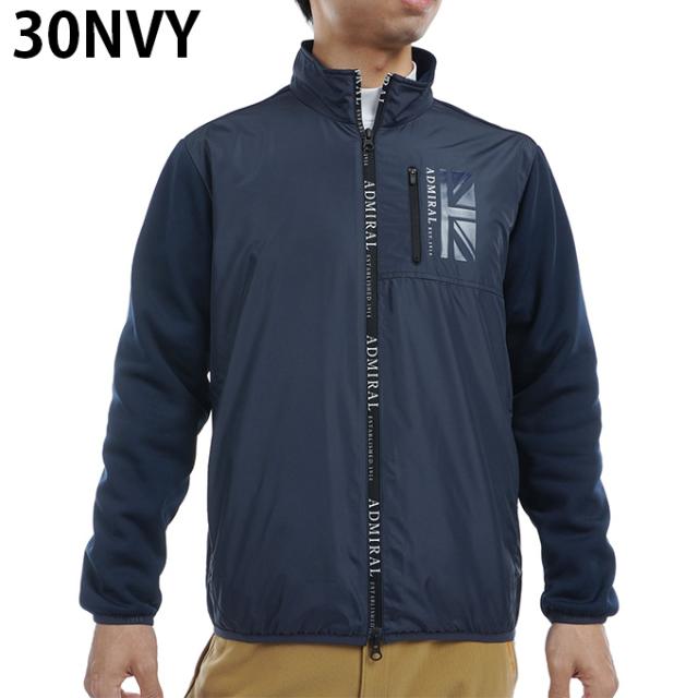 アドミラル Admiral ゴルフウェア ブルゾン メンズ ハイブリッド ジップアップスウェット ADMA479