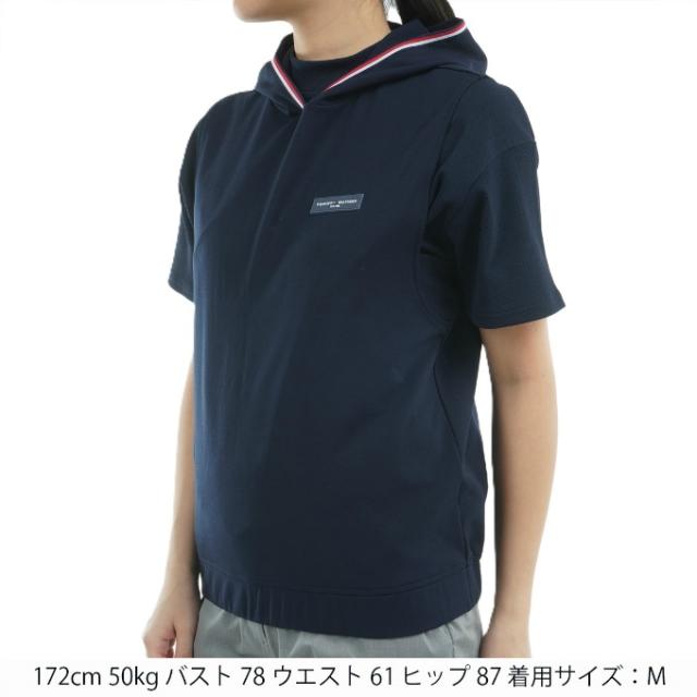 トミーヒルフィガーゴルフ TOMMY HILFIGER GOLF ゴルフウェア ベスト レディース バックロゴ フーディーベスト THLA502 【2025年春夏モデル】_1