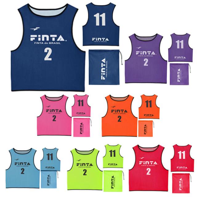 FINTA ビブス 昇華 ビブス10枚セット 番号入り FT3525