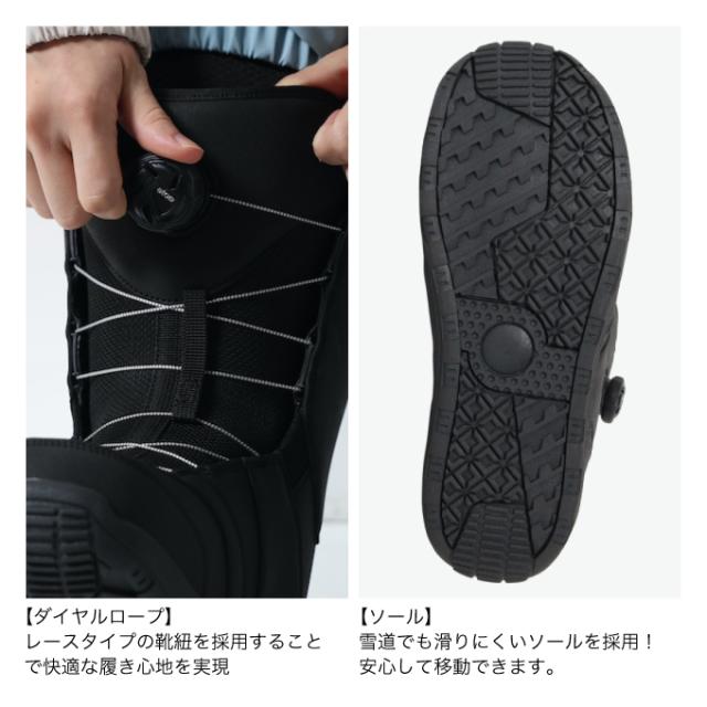 【レビュー記載で1000円クーポンプレゼント！】ビジョンピークス(VISIONPEAKS) スノーボードブーツ ダイヤルタイプ メンズ レディース ソフト A-TOPブーツ B-SUPERB DOUBLE A-TOP 【25-26 2026モデル】_7