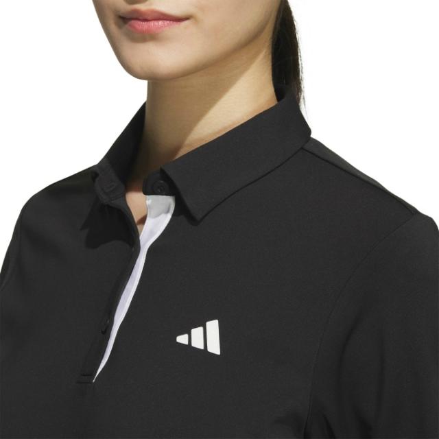 アディダス adidas ゴルフウェア ポロシャツ 長袖 レディース COLD .RDY ストレッチ 長袖ボタンダウンシャツ JWK16 【国内正規品】【2025年秋冬モデル】_7
