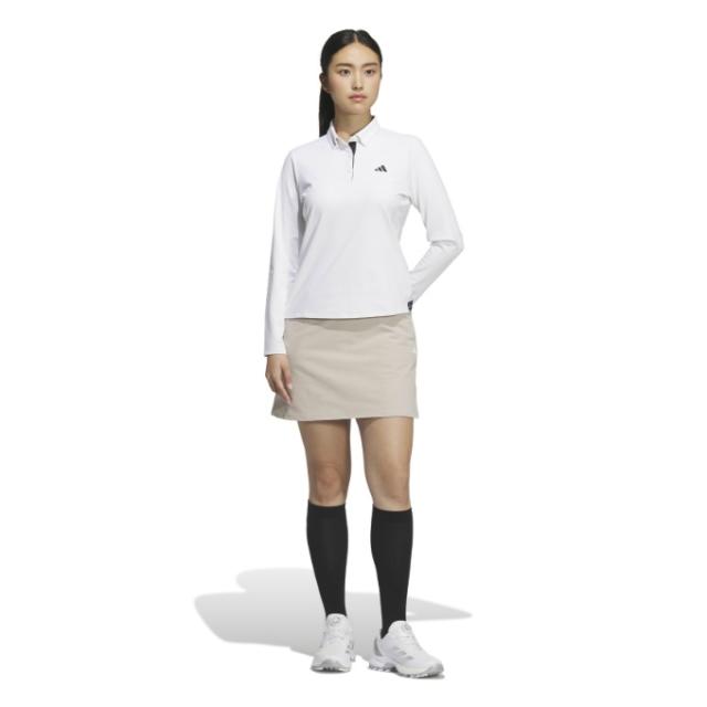 アディダス adidas ゴルフウェア ポロシャツ 長袖 レディース COLD .RDY ストレッチ 長袖ボタンダウンシャツ JWK16 【国内正規品】【2025年秋冬モデル】_11