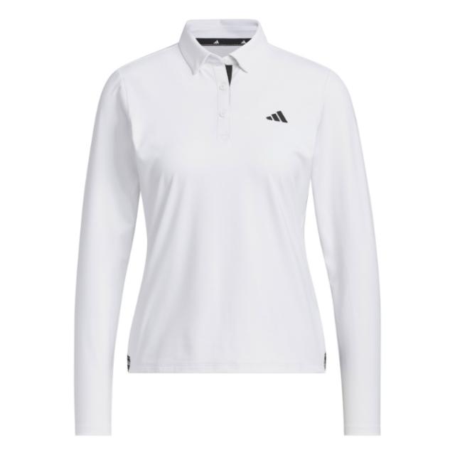 アディダス adidas ゴルフウェア ポロシャツ 長袖 レディース COLD .RDY ストレッチ 長袖ボタンダウンシャツ JWK16 【国内正規品】【2025年秋冬モデル】_12