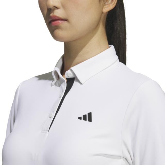 アディダス adidas ゴルフウェア ポロシャツ 長袖 レディース COLD .RDY ストレッチ 長袖ボタンダウンシャツ JWK16 【国内正規品】【2025年秋冬モデル】_13