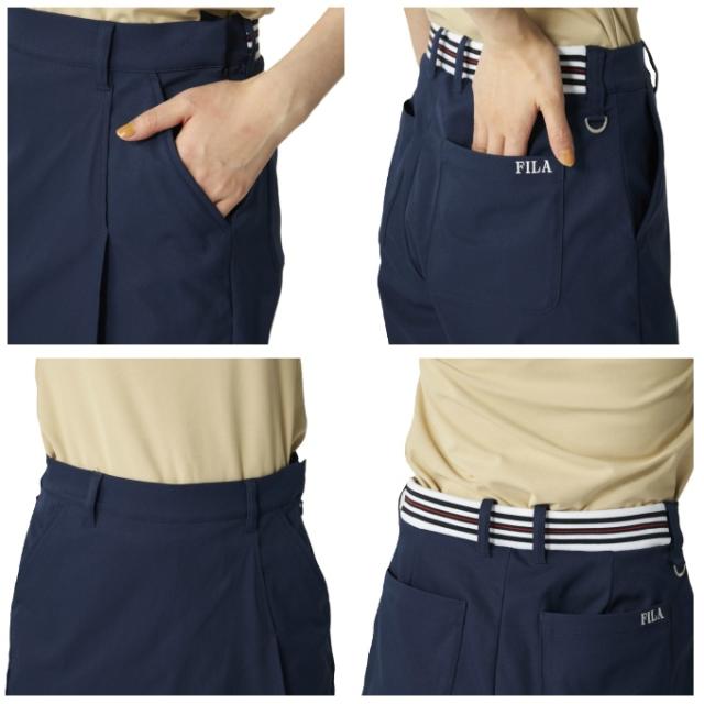 【7月1日22：59まで最高限度10％OFF 引き換え証散り散り中】フィラ(FILA) ゴルフ御召しもの さる股引き レディース さる股引き印字機スコート 756-341 【2026年春夏ひな型】