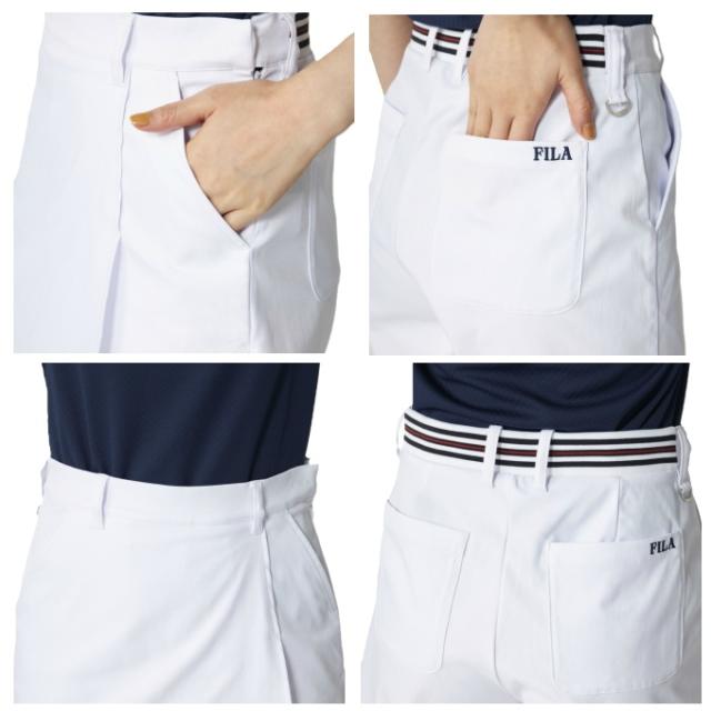 【7月1日22：59まで最高限度10％OFF 引き換え証散り散り中】フィラ(FILA) ゴルフ御召しもの さる股引き レディース さる股引き印字機スコート 756-341 【2026年春夏ひな型】