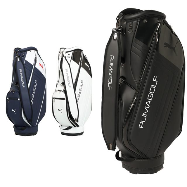 プーマ(PUMA) ゴルフ メンズ レディース サイドステッチ PUベーシック キャディバッグ 37L 092955 【2026年モデル】