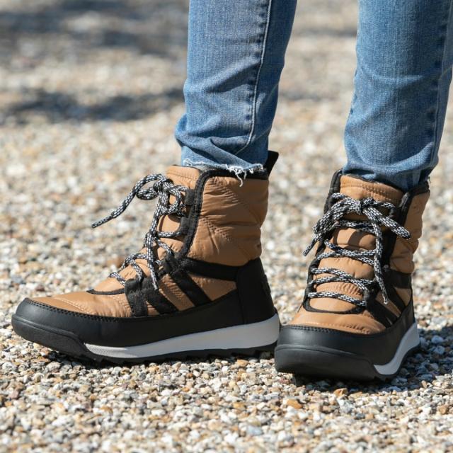 ソレル スノーブーツ レディース ウィットニー2 ショートレース 23.0〜25.0cm 防水 滑らない  防滑 防寒 ショートブーツ NL3822 286 ブラウン SOREL 女性 撥水スノーシューズ