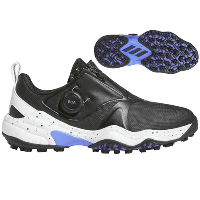 アディダス ゴルフシューズ スパイクレス レディース ウィメンズ コードカオス 25 ボア CODECHAOS BOA 25 IG8749 NKZ95 コアブラック/フットウェアホワイト/コバルトブルー adidas