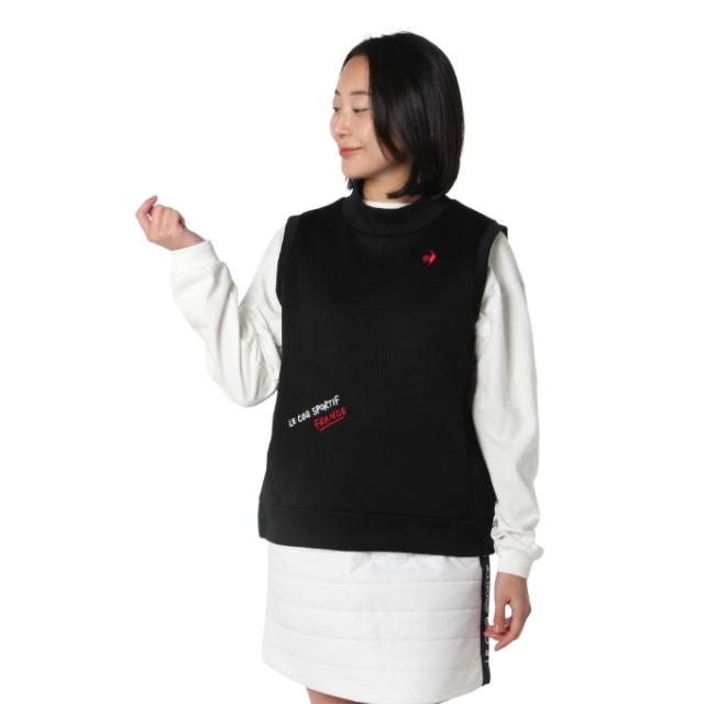ルコックスポルティフ le coq sportif ゴルフウェア ベスト レディース モックネックカットソーベスト LG4FVE80L