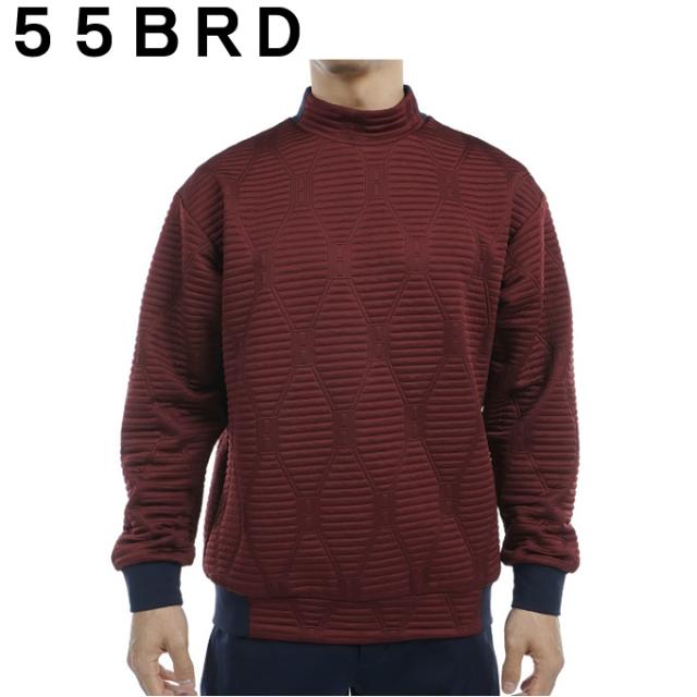 トミーヒルフィガーゴルフ TOMMY HILFIGER GOLF ゴルフウェア スウェット メンズ ジャガードキルトモックネックスウェット THMA477_3