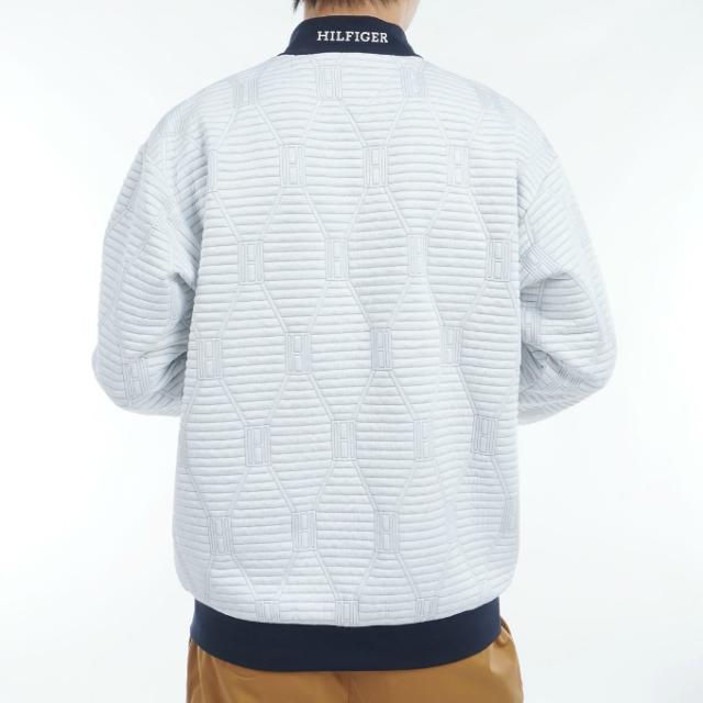 トミーヒルフィガーゴルフ TOMMY HILFIGER GOLF ゴルフウェア スウェット メンズ ジャガードキルトモックネックスウェット THMA477_8