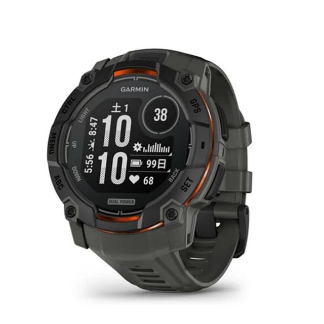 ガーミン GARMIN ランニング 腕時計 GPS付 Instinct 3 Dual Power タフネスGPSウォッチ 010-02935-30