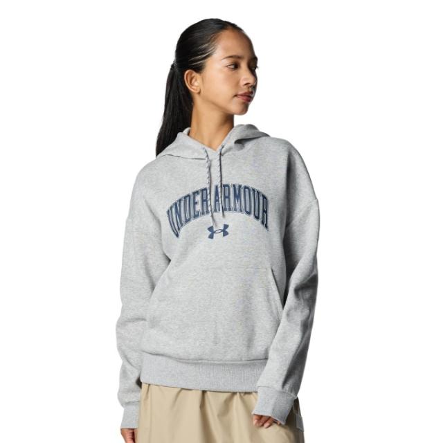 アンダーアーマー スウェットパーカー レディース UA RIVAL FLEECE GRAPHIC PULLOVER HOODIE 6007712-011 UNDER ARMOUR 5,236円