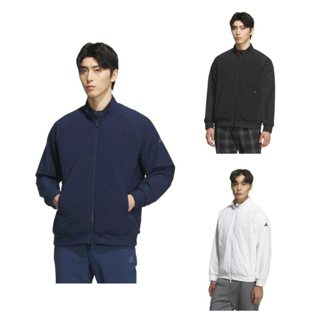 アディダス adidas ゴルフウェア ブルゾン メンズ COLD .RDY 保温 キルトコンビネーション フルジップジャケット JVU97 【国内正規品】【2025年秋冬モデル】