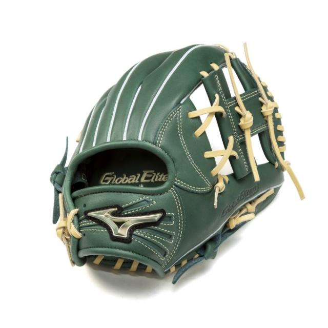 Mizunoジュニア用軟式グローブ Lサイズ Dグリーン/ブロンド坂本勇人