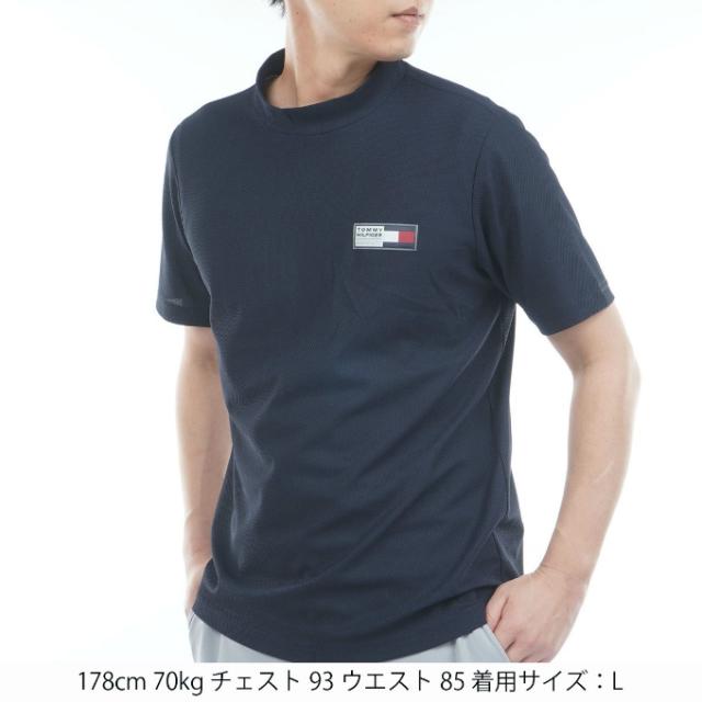 トミーヒルフィガーゴルフ(TOMMY HILFIGER GOLF) ゴルフウェア 半袖シャツ メンズ メッシュボーダー 半袖モックシャツ THMA603 【2026年春夏モデル】_4