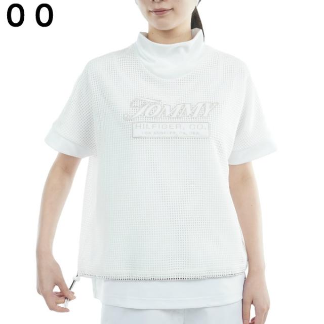 トミーヒルフィガーゴルフ(TOMMY HILFIGER GOLF) ゴルフウェア 半袖シャツ レディース メッシュレイヤード モックネックシャツ THLA606 【2026年春夏モデル】_1
