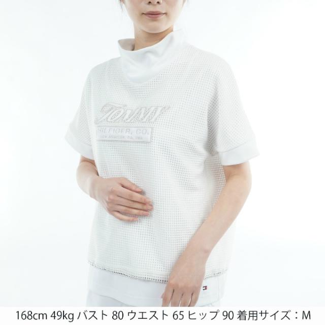 トミーヒルフィガーゴルフ(TOMMY HILFIGER GOLF) ゴルフウェア 半袖シャツ レディース メッシュレイヤード モックネックシャツ THLA606 【2026年春夏モデル】_3