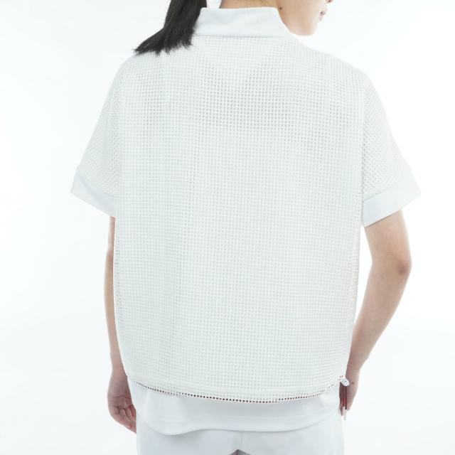 トミーヒルフィガーゴルフ(TOMMY HILFIGER GOLF) ゴルフウェア 半袖シャツ レディース メッシュレイヤード モックネックシャツ THLA606 【2026年春夏モデル】_5