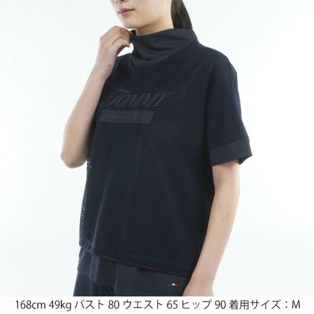 トミーヒルフィガーゴルフ(TOMMY HILFIGER GOLF) ゴルフウェア 半袖シャツ レディース メッシュレイヤード モックネックシャツ THLA606 【2026年春夏モデル】_11