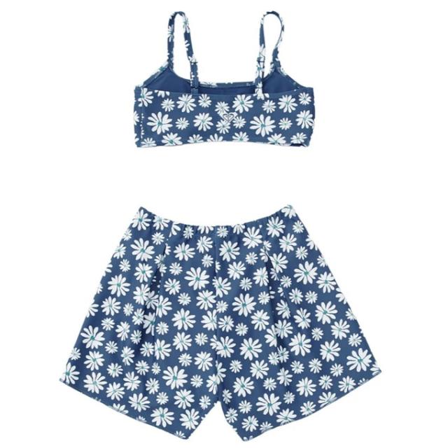 ロキシー(ROXY) 水着 タンキニ 女の子 ジュニア キッズ PEAKDAY 3点セット ラッシュTシャツ付き 水着 TSW261102-BLU 【国内正規品】_4
