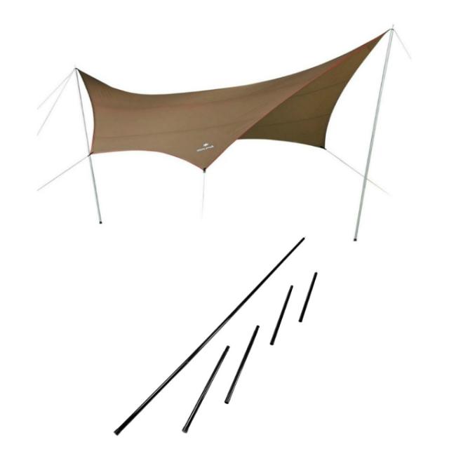 スノーピーク HD-Tarp Hexa タープ ポール 2点セット タープシールドM+REVOポール240 2本組 TP-861H+682005  peak